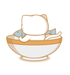 茶碗ねこ（個別スタンプ：3）