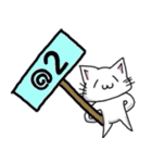 スマホゲームグルちゃで使える白猫のりぃ（個別スタンプ：6）