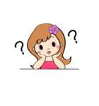 毎日使えるハワイアンガールの挨拶スタンプ（個別スタンプ：31）