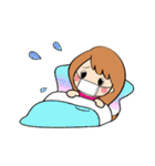 毎日使えるハワイアンガールの挨拶スタンプ（個別スタンプ：36）
