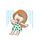 毎日使えるハワイアンガールの挨拶スタンプ（個別スタンプ：40）