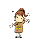 Aoisoi Browny Girl（個別スタンプ：2）