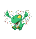 Q Dinosaur Family-T Rex English version（個別スタンプ：2）