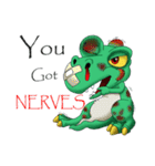 Q Dinosaur Family-T Rex English version（個別スタンプ：3）