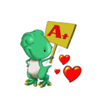 Q Dinosaur Family-T Rex English version（個別スタンプ：6）