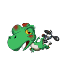 Q Dinosaur Family-T Rex English version（個別スタンプ：7）
