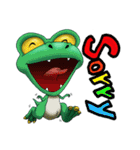 Q Dinosaur Family-T Rex English version（個別スタンプ：8）