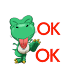 Q Dinosaur Family-T Rex English version（個別スタンプ：11）