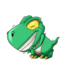 Q Dinosaur Family-T Rex English version（個別スタンプ：18）