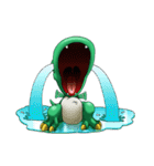 Q Dinosaur Family-T Rex English version（個別スタンプ：25）