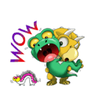 Q Dinosaur Family-T Rex English version（個別スタンプ：26）