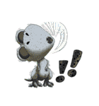 Q Dinosaur Family-T Rex English version（個別スタンプ：27）