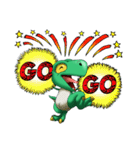 Q Dinosaur Family-T Rex English version（個別スタンプ：35）