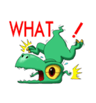 Q Dinosaur Family-T Rex English version（個別スタンプ：36）