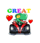 Q Dinosaur Family-T Rex English version（個別スタンプ：39）