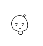 白いぼうや（個別スタンプ：17）