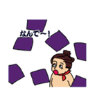 赤いスカーフのシェイク君。相撲に挑戦（個別スタンプ：37）