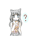 猫耳女の子2（個別スタンプ：34）