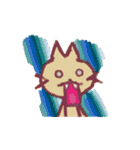 手描きネコ（個別スタンプ：4）