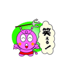 Green-devil ＆ Pink-devile（個別スタンプ：14）