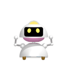 3D-ROBO which poses（個別スタンプ：17）