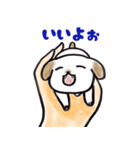 手乗り犬（個別スタンプ：8）
