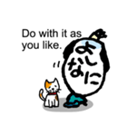 もじ顔ジモジモ 江戸編（個別スタンプ：9）