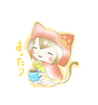 ねこずきんっ！（個別スタンプ：6）