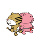 Tiger ken ＆ Pig Bow（個別スタンプ：38）