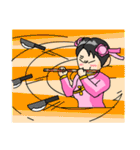 The girl of the Chinese national music（個別スタンプ：24）