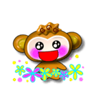 Happy little monkey.（個別スタンプ：10）