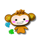 Happy little monkey.（個別スタンプ：22）