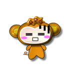 Happy little monkey.（個別スタンプ：26）