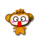 Happy little monkey.（個別スタンプ：28）