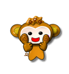 Happy little monkey.（個別スタンプ：31）