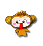 Happy little monkey.（個別スタンプ：36）