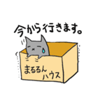 灰猫のまるるん（個別スタンプ：21）