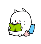 ふくよか白猫-Ppopo(ポポ)（個別スタンプ：10）