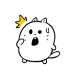 ふくよか白猫-Ppopo(ポポ)（個別スタンプ：23）