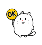 ふくよか白猫-Ppopo(ポポ)（個別スタンプ：29）
