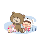 Little Mina ＆ Dady Bear 2（個別スタンプ：10）