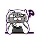 ふてぶてしい顔のにゃんこ。（個別スタンプ：5）