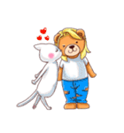 J Bear ＆ F Cat（個別スタンプ：40）