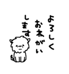 マルチーズのバニラ（個別スタンプ：12）