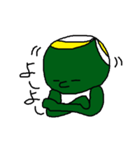 カラー人間シリーズ②やさぐれMr.greenマン（個別スタンプ：15）