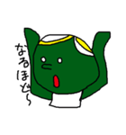 カラー人間シリーズ②やさぐれMr.greenマン（個別スタンプ：18）