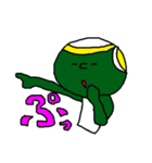 カラー人間シリーズ②やさぐれMr.greenマン（個別スタンプ：30）