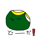 カラー人間シリーズ②やさぐれMr.greenマン（個別スタンプ：34）