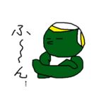 カラー人間シリーズ②やさぐれMr.greenマン（個別スタンプ：35）