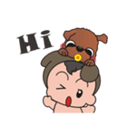 PuPu Baby ＆ PuPu Puppy（個別スタンプ：1）